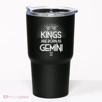 Kings Are Born As Gemini Tumbler thumb 0