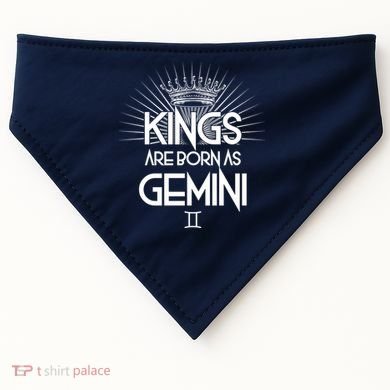 Kings Are Born As Gemini USA-Made Doggie Bandana