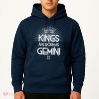 Kings Are Born As Gemini Hoodie thumb 2