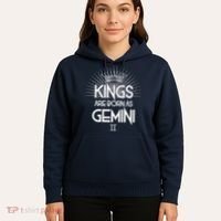 Kings Are Born As Gemini Hoodie thumb 5