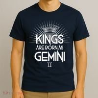 Kings Are Born As Gemini T-Shirt thumb 3