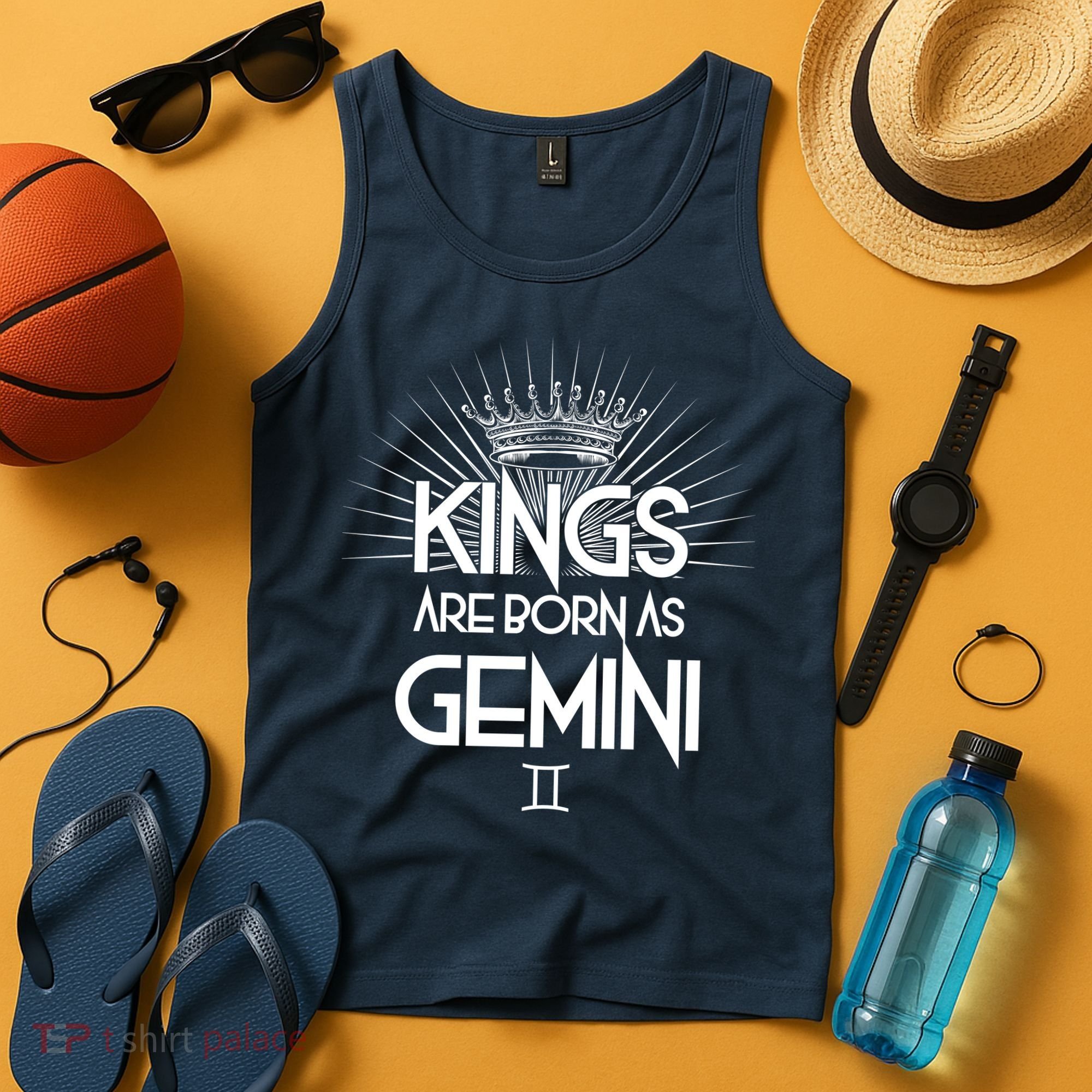 Kings Are Born As Gemini Tank Top