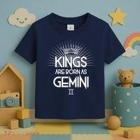Kings Are Born As Gemini Toddler T-Shirt thumb 3