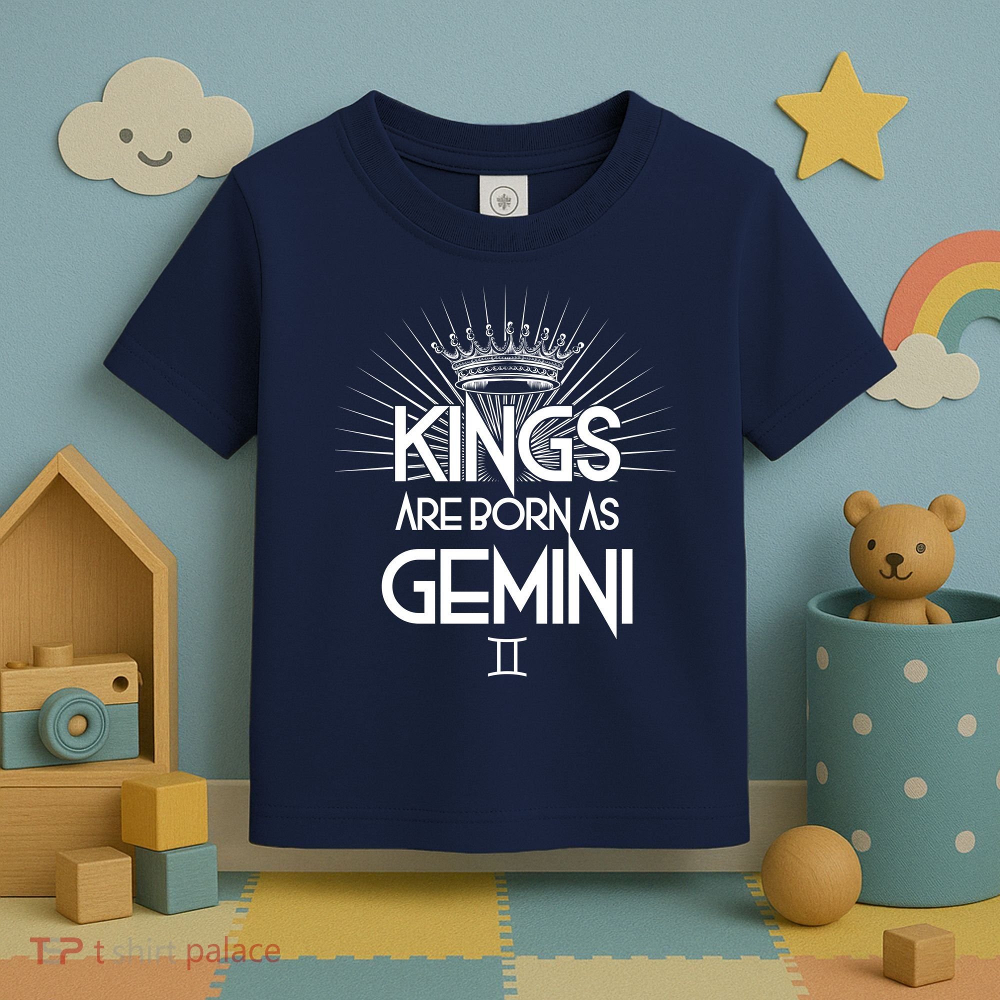 Kings Are Born As Gemini Toddler T-Shirt
