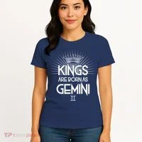 Kings Are Born As Gemini Women's T-Shirt thumb 4