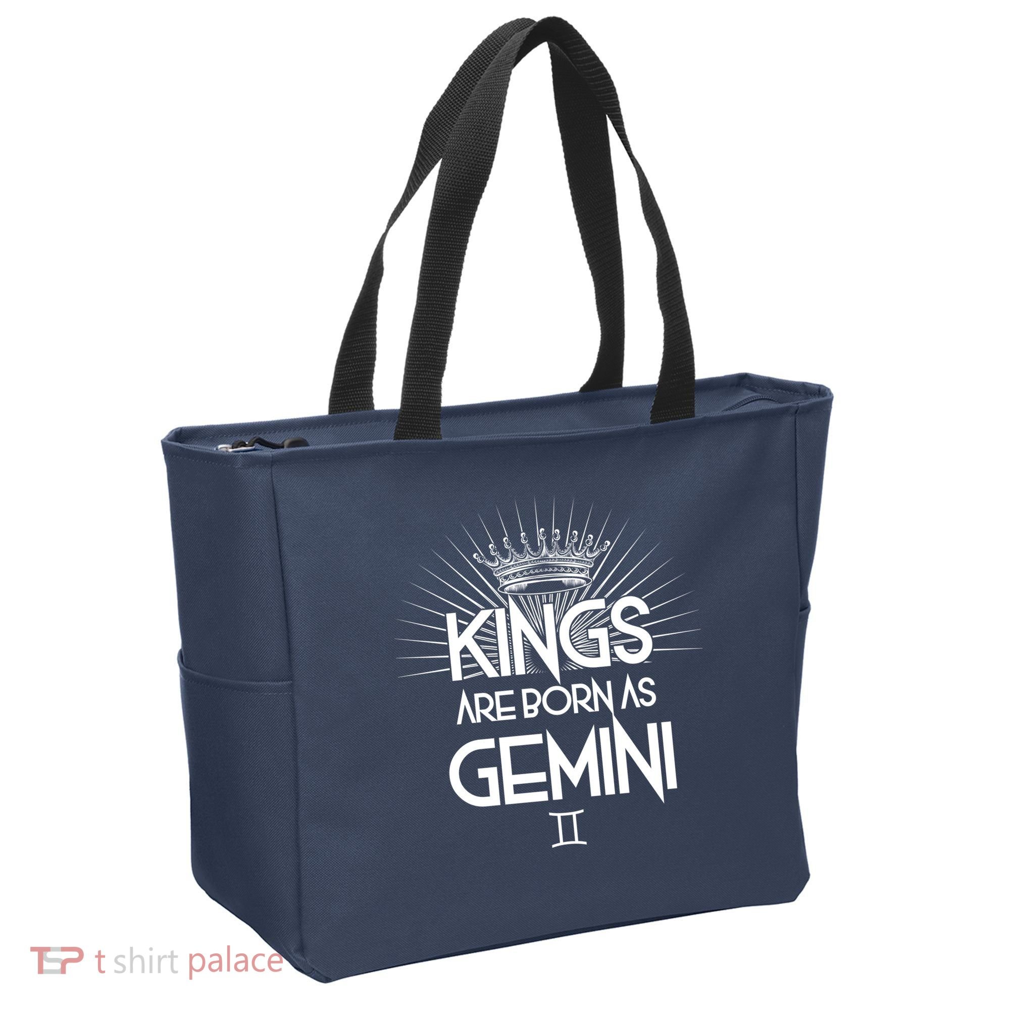 Kings Are Born As Gemini Tote Bag