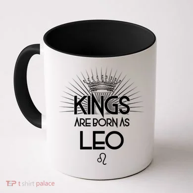 Kings Are Born As Leo Coffee Mug