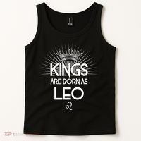 Kings Are Born As Leo Tank Top thumb 2