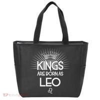 Kings Are Born As Leo Tote Bag thumb 0