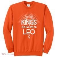 Kings Are Born As Leo Sweatshirt thumb 0