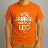 Kings Are Born As Leo T-Shirt thumb 3