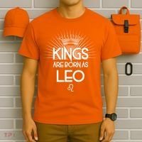 Kings Are Born As Leo T-Shirt thumb 6
