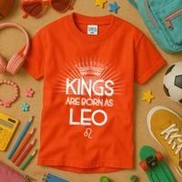 Kings Are Born As Leo Kids T-Shirt thumb 3