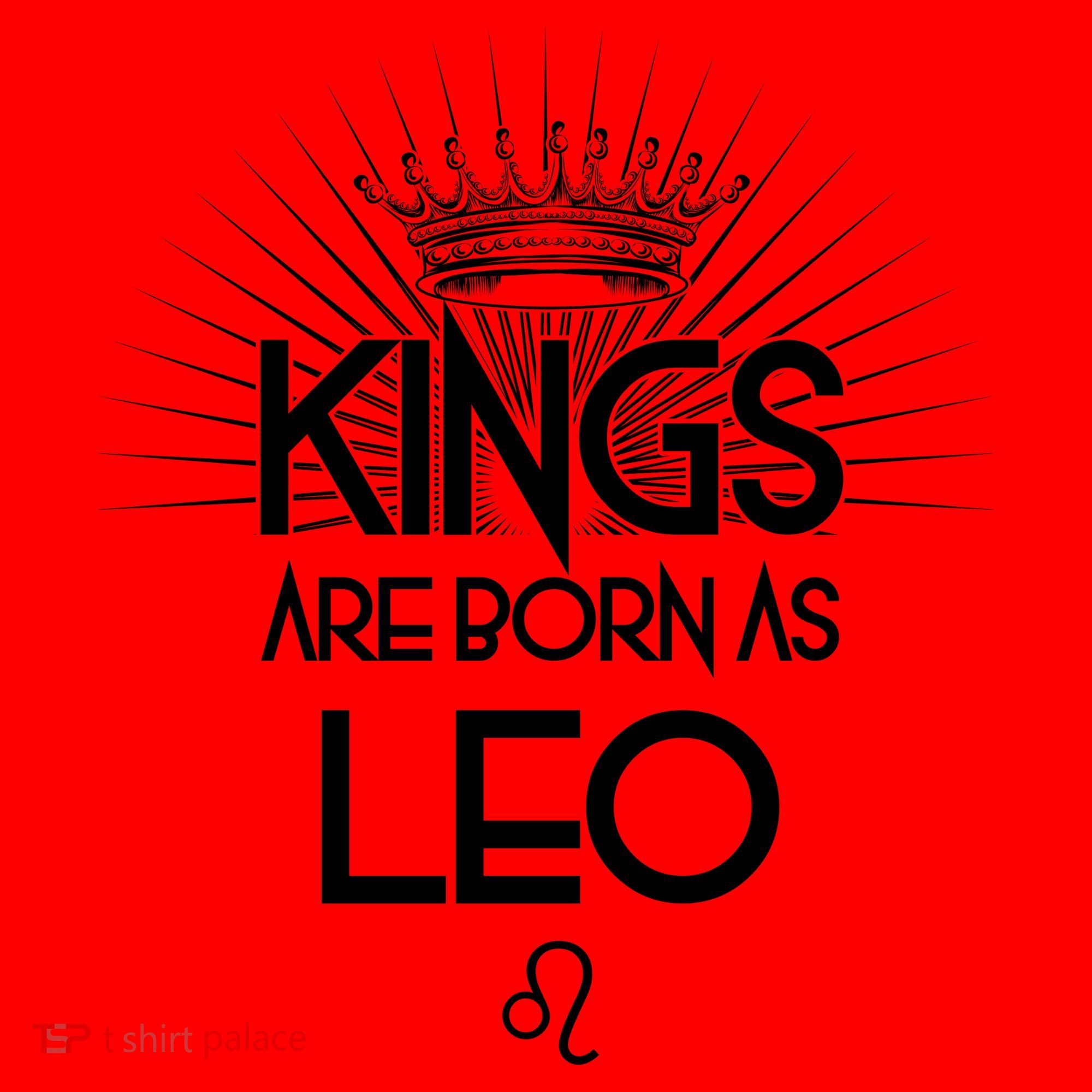 Kings Are Born As Leo Santa Hat