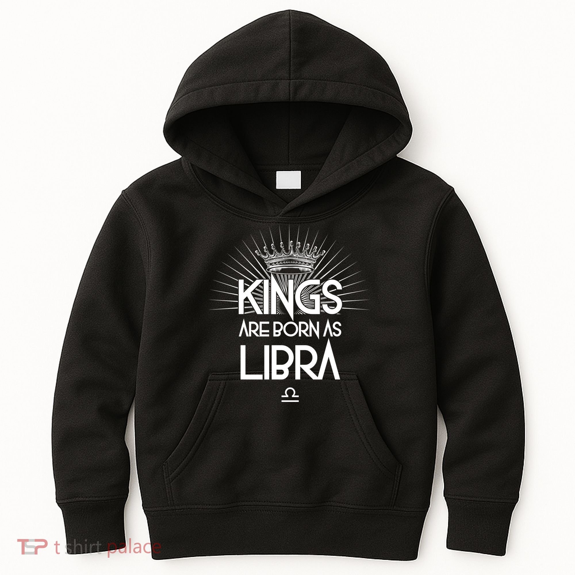 Kings Are Born As Libra Kids Hoodie