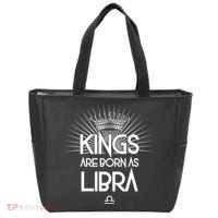 Kings Are Born As Libra Tote Bag thumb 0