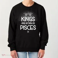 Kings Are Born As Pisces Women's Sweatshirt thumb 0