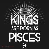 Kings Are Born As Pisces USA-Made Doggie Bandana thumb 2