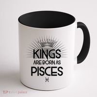 Kings Are Born As Pisces Coffee Mug thumb 1