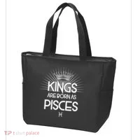 Kings Are Born As Pisces Tote Bag thumb 3
