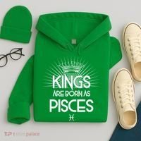 Kings Are Born As Pisces Hoodie thumb 4