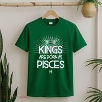 Kings Are Born As Pisces T-Shirt thumb 2