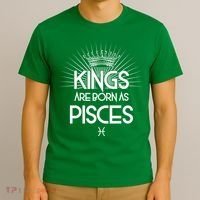 Kings Are Born As Pisces T-Shirt thumb 3