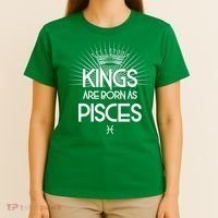 Kings Are Born As Pisces T-Shirt thumb 4