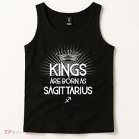 Kings Are Born As Sagittarius Tank Top thumb 2