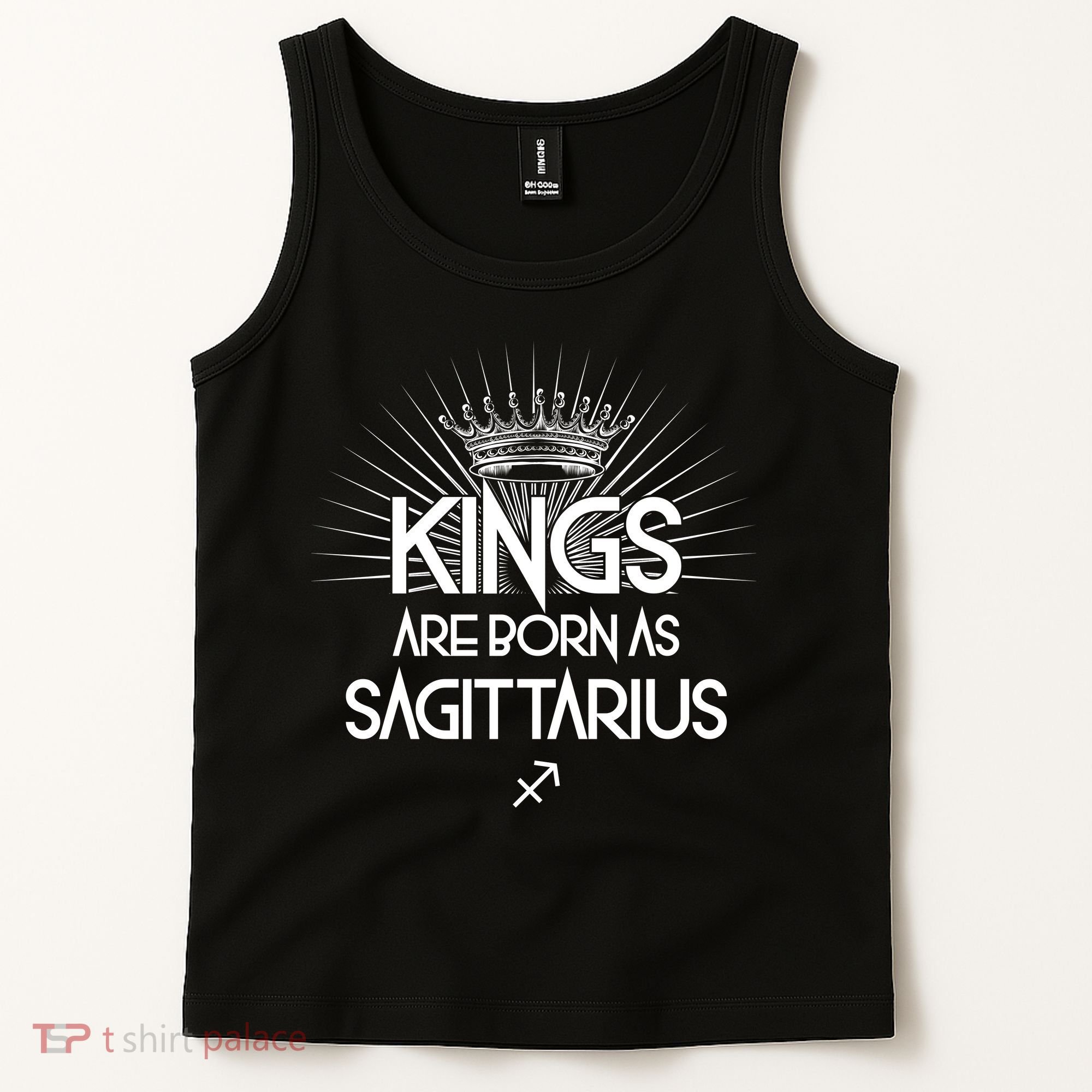 Kings Are Born As Sagittarius Tank Top