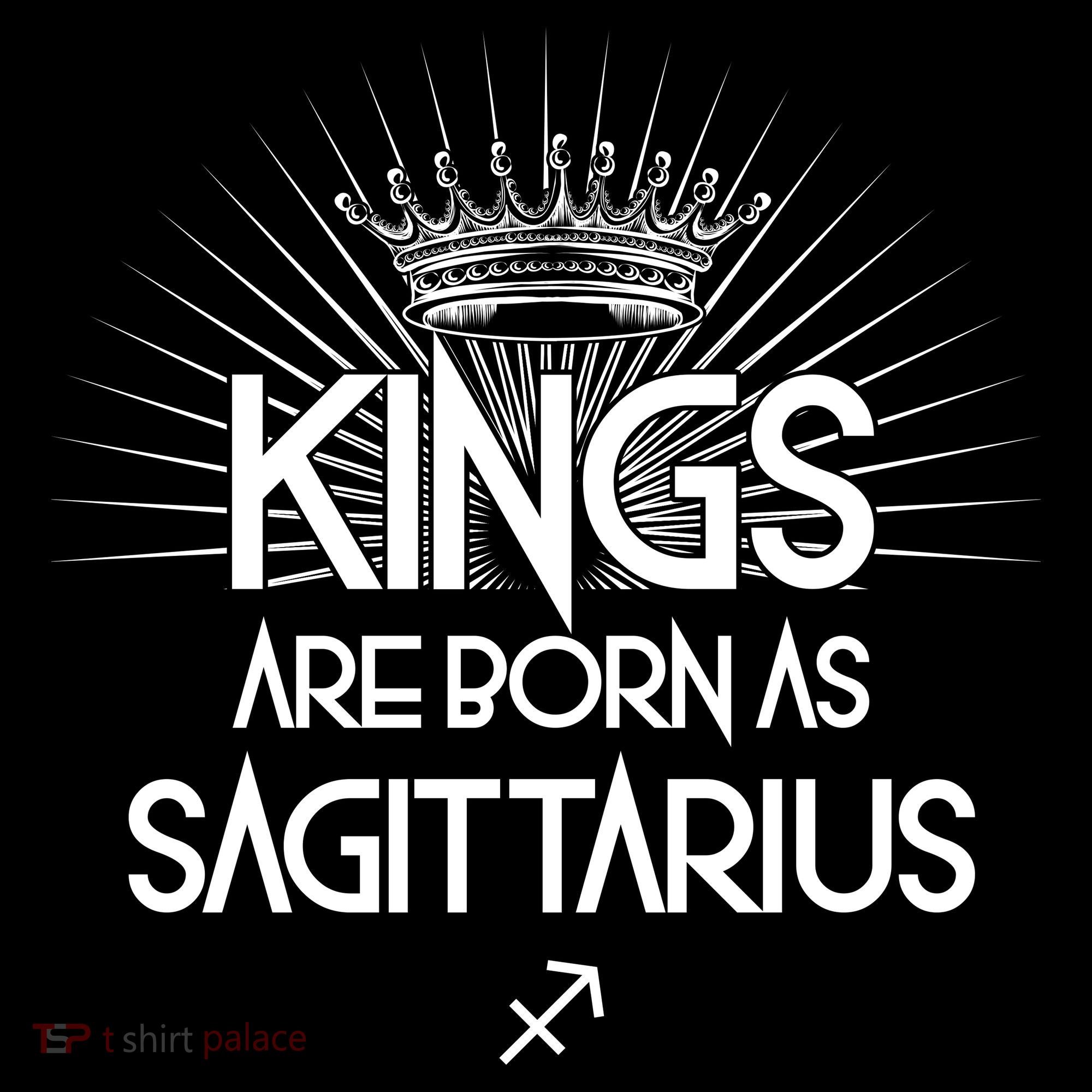Kings Are Born As Sagittarius Toddler T-Shirt