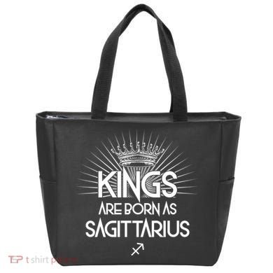 Kings Are Born As Sagittarius Tote Bag