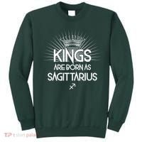 Kings Are Born As Sagittarius Sweatshirt thumb 0