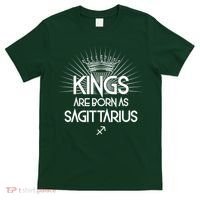 Kings Are Born As Sagittarius T-Shirt thumb 0