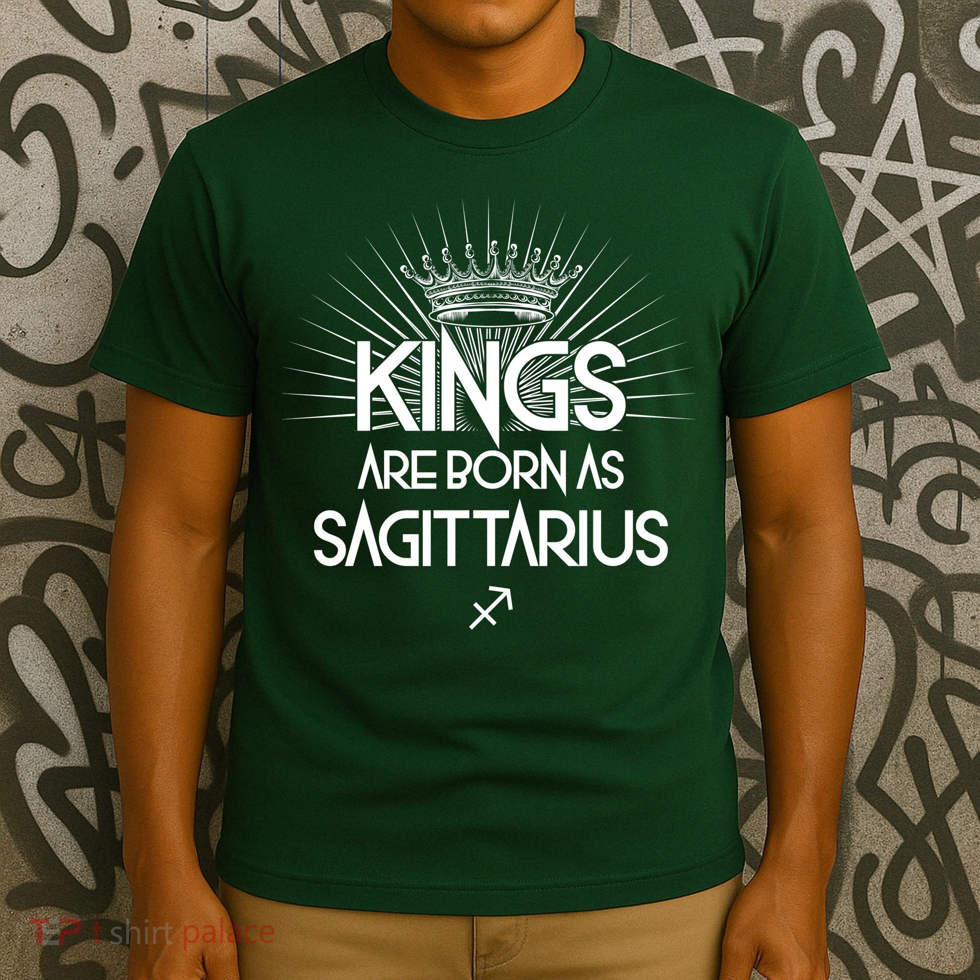 Kings Are Born As Sagittarius T-Shirt