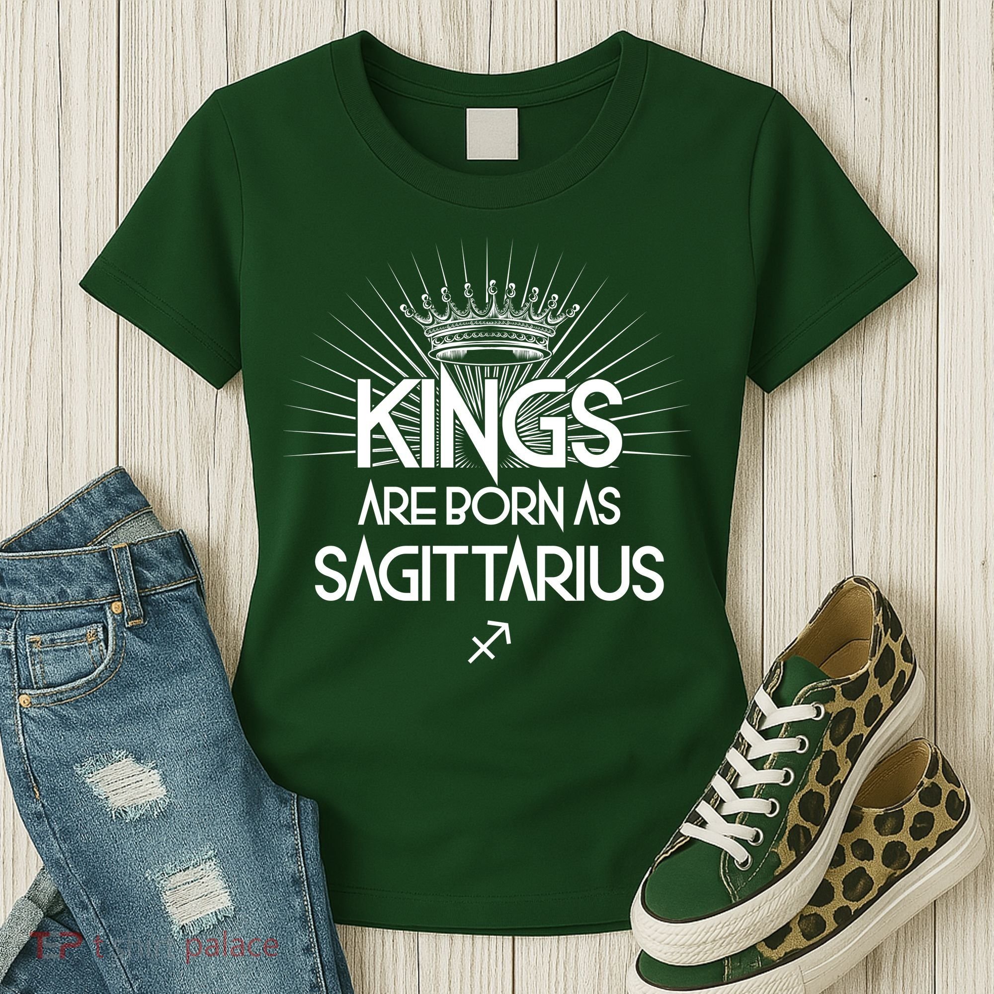 Kings Are Born As Sagittarius Women's T-Shirt