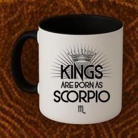 Kings Are Born As Scorpio Coffee Mug thumb 2