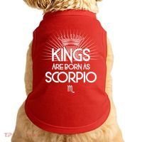 Kings Are Born As Scorpio Doggie Tank thumb 0