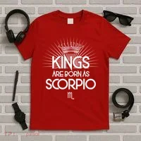 Kings Are Born As Scorpio T-Shirt thumb 5