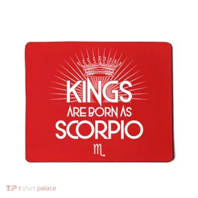 Kings Are Born As Scorpio Mousepad
