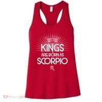 Kings Are Born As Scorpio Women's Tank Top thumb 0