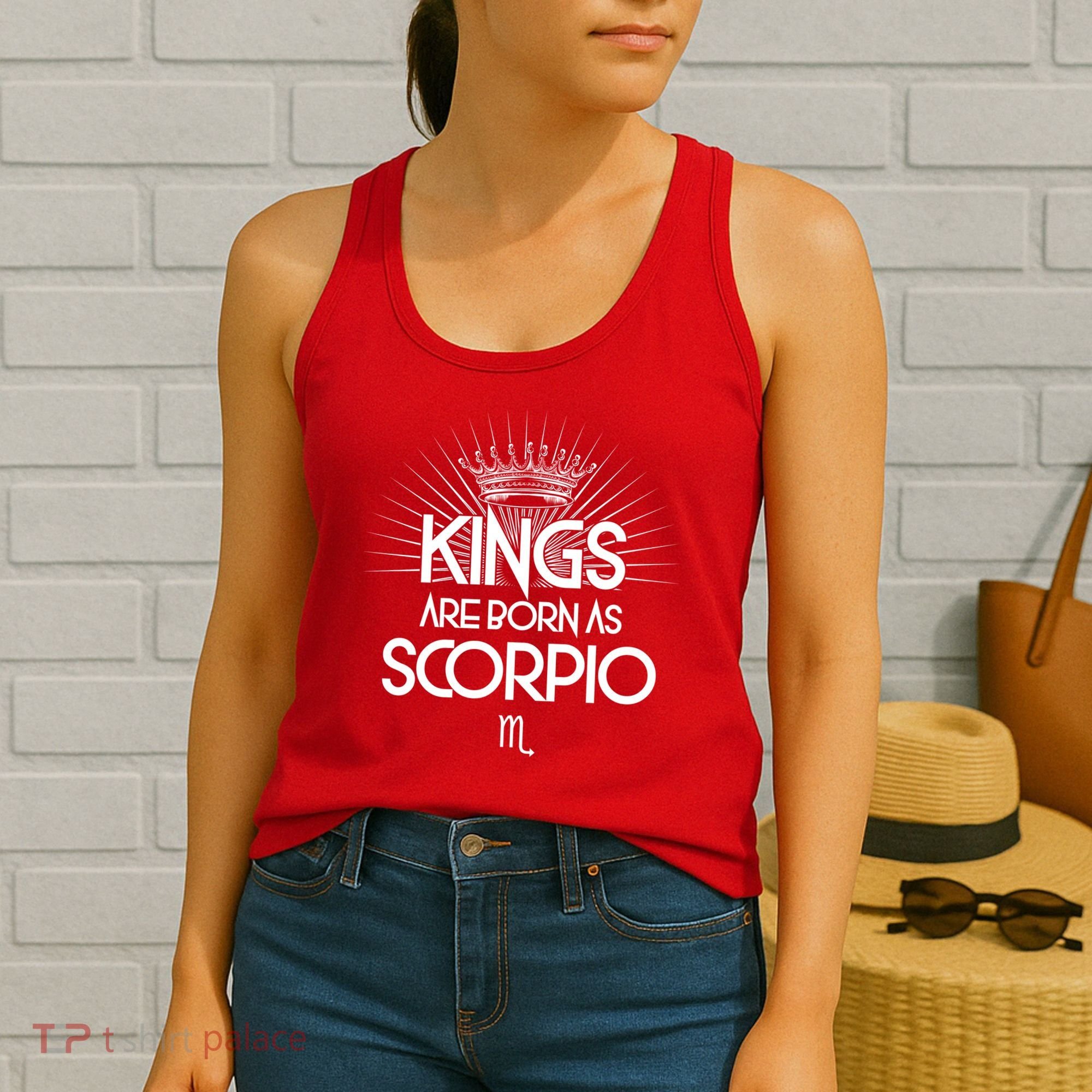 Kings Are Born As Scorpio Women's Tank Top