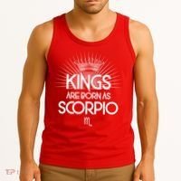Kings Are Born As Scorpio Tank Top thumb 3
