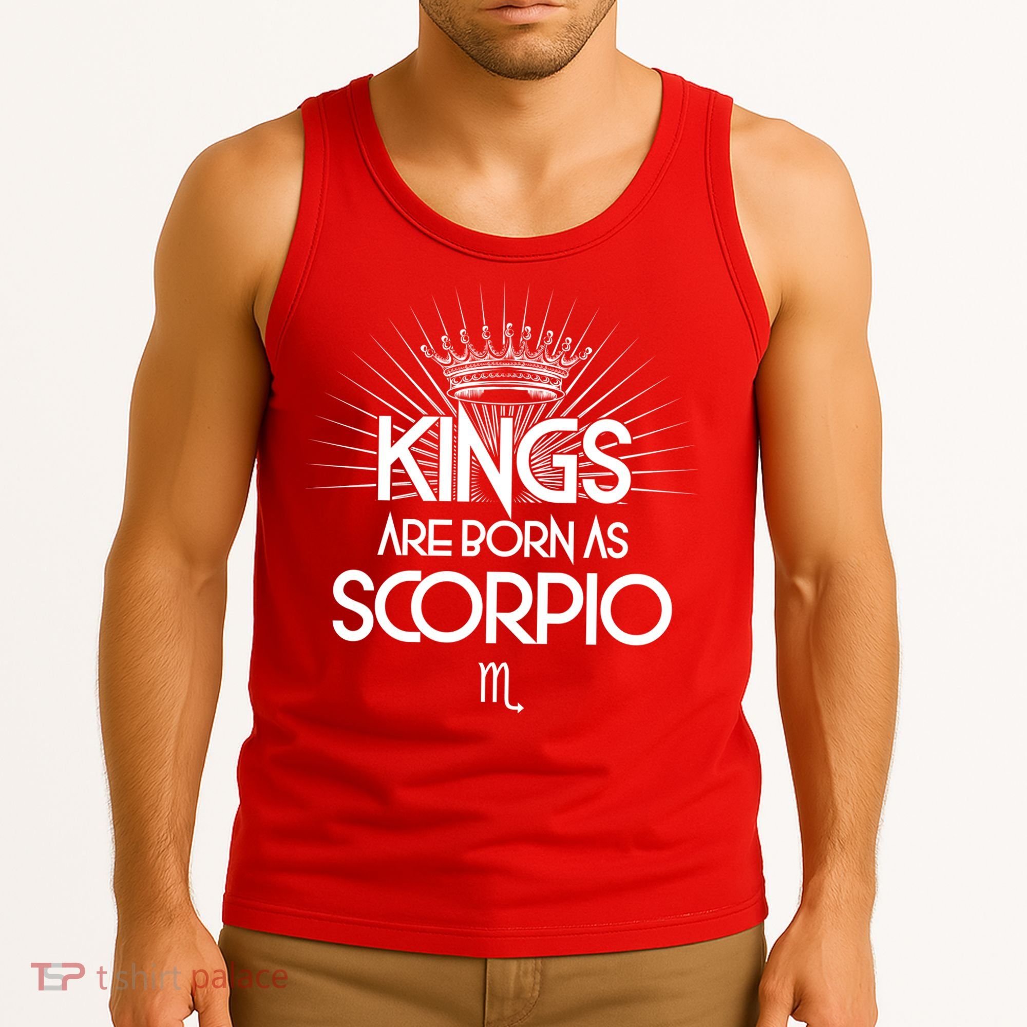 Kings Are Born As Scorpio Tank Top