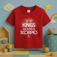Kings Are Born As Scorpio Toddler T-Shirt thumb 3