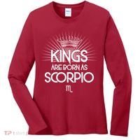 Kings Are Born As Scorpio Women's Long Sleeve Shirt thumb 0
