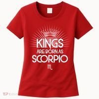 Kings Are Born As Scorpio Women's T-Shirt thumb 0
