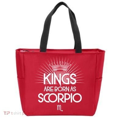 Kings Are Born As Scorpio Tote Bag