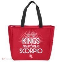 Kings Are Born As Scorpio Tote Bag thumb 0