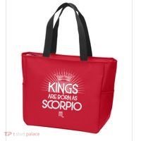 Kings Are Born As Scorpio Tote Bag thumb 3